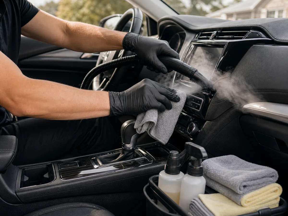 Sample mobile detailing scene for Mike's Detail Lab