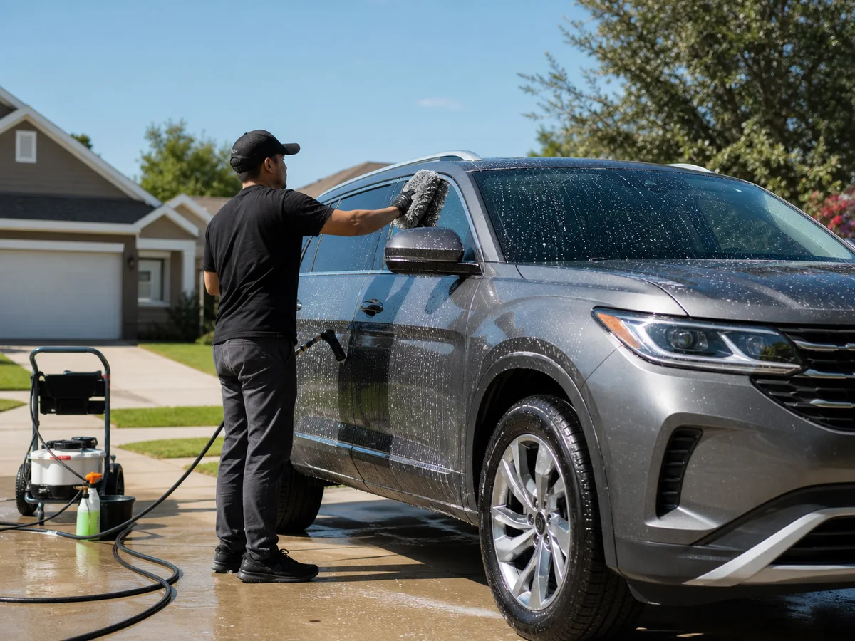 Sample mobile detailing scene for Prestige Auto Detailing LLC