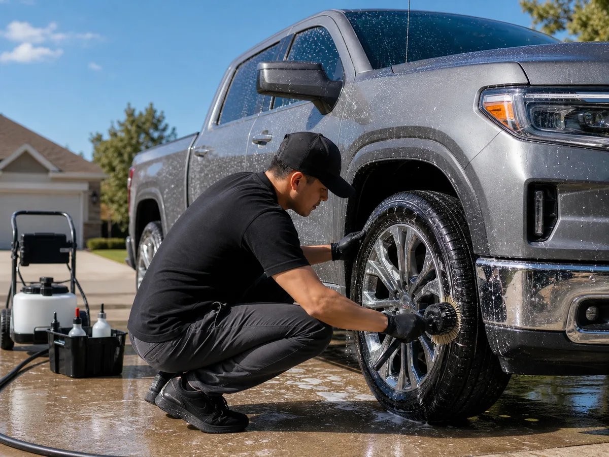 Sample mobile detailing scene for Titan Auto Coating